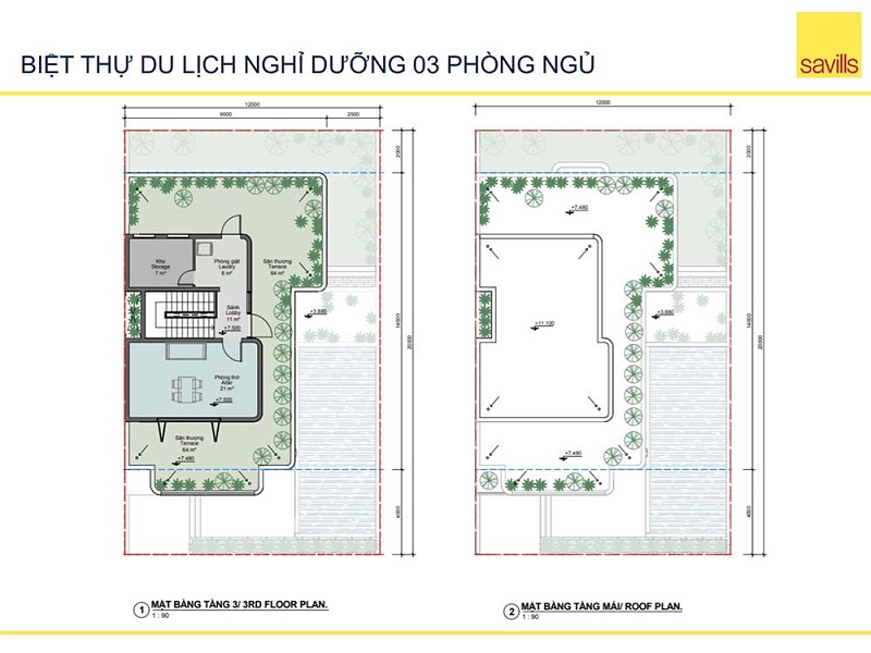 Thiết kế Biệt thự 3PN dự án Thera Premium Tuy Hoà - Phú Yên 2
