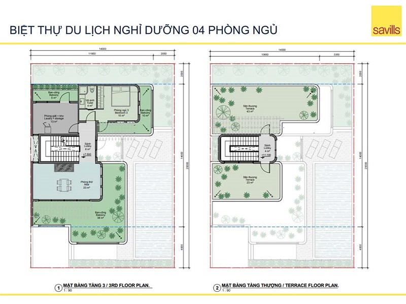 Thiết kế Biệt thự 4PN dự án Thera Premium Tuy Hoà - Phú Yên 2