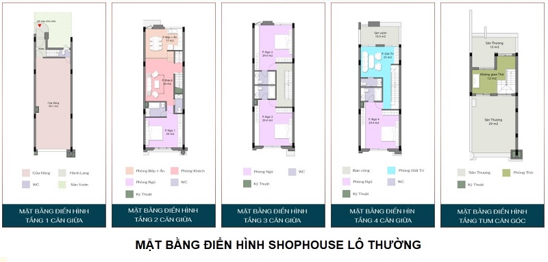 Thiết kế shophouse lô thường dự án Mailand Hoàng Đồng - Lạng Sơn