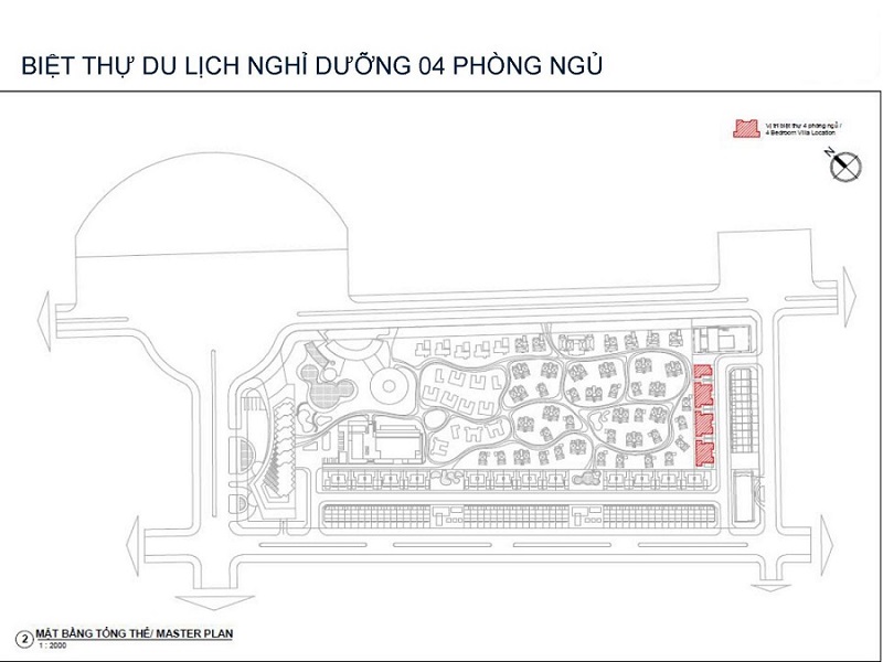 Vị trí biệt thự 4PN dự án Thera Premium Tuy Hoà - Phú Yên