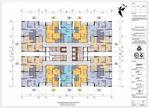 Mặt bằng căn hộ chung cư CT4 Yên Nghĩa - Bộ Quốc Phòng