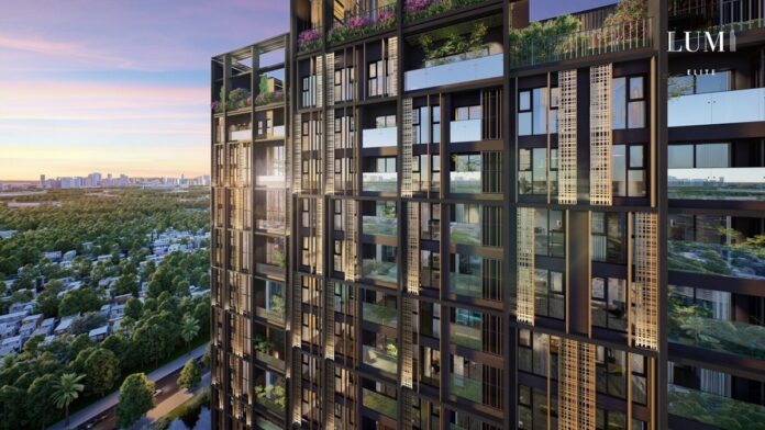 Phối cảnh mặt ngoài Lumi Elite giai đoạn 3